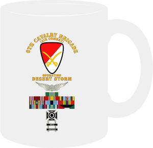 Army - 6th Cavalry Bde - Desert Storm w DS SVC - AFEM w Arrow - Special - Mug
