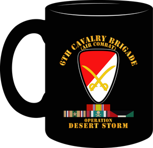 Army - 6th Cavalry Brigade - Desert Storm with Service Ribbons - Mug