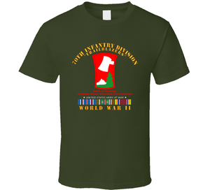 Army - 70th Infantry Division - Trailblazers W Wwii  Eu Svc Classic T Shirt