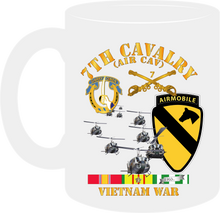 Load image into Gallery viewer, Army - 7th Cavalry (Air Cav) - 1st  Cav Division with Service Ribbons - Mug
