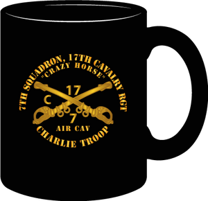 Army - 7th Squadron 17th Cavalry Regiment - Charlie Troop - Crazy Horse - Mug