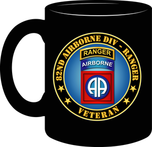 Army - 82nd Airborne Div - Ranger Veteran -  Mug