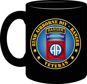 Army - 82nd Airborne Div - Ranger Veteran - Coffee Mug