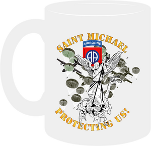 Army - 82nd Airborne Division - Saint Michael - Protecting Us - Mass - Mug