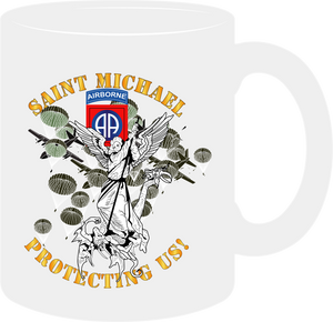 Army - 82nd Airborne Division - Saint Michael - Protecting Us - Mass - Mug