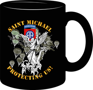 Army - 82nd Airborne Division - Saint Michael - Protecting Us - Mass - Mug