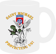 Load image into Gallery viewer, Army - 82nd Airborne Division - Saint Michael - Protecting Us - Mug
