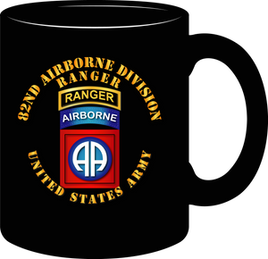 Army - 82nd Airborne Division - SSI - Ranger - Mug