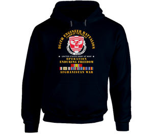 Army - 864th Eng Bn - Enduring Freedom Veteran W Afghan Svc Hoodie