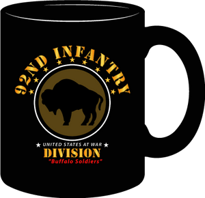 Army - 92nd Infantry Division - Buffalo Soldiers RGB 300DPI -  Mug