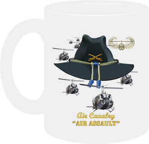 Army - Cavalry  - Air Assault with Branch Insignia and  Air Assault Badge and Slicks