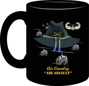 Army - Cavalry  - Air Assault with Branch Insignia and  Air Assault Badge and Slicks