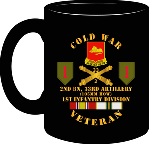 Army - Cold War  Veteran - 2nd Battalionn 33rd Artillery - 1st Infantry Division SSI - Mug