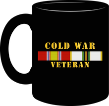 Load image into Gallery viewer, Army - Cold War Veteran with COLD Service Ribbons- Mug
