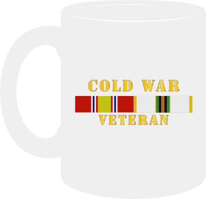 Army - Cold War Veteran with COLD Service Ribbons- Mug