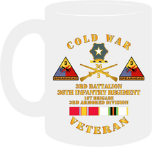 Load image into Gallery viewer, Army - Cold War Veteran with 3rd Battalion - 36th Infantry - 3rd Armored Division with Cold War Service Medal

