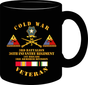 Army - Cold War Veteran with 3rd Battalion - 36th Infantry - 3rd Armored Division with Cold War Service Medal
