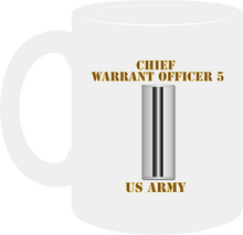 Load image into Gallery viewer, Army - Emblem - Chief Warrant Officer 5- Bar - US Army - Mug
