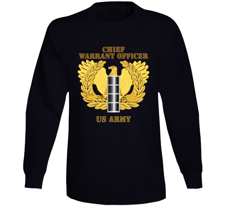 Army - Emblem - Warrant Officer - Cw4 Wo Ds Long Sleeve