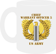 Load image into Gallery viewer, Army - Emblem - Warrant Officer 5 - Chief Warrant 5 with Eagle - Retired - Mug
