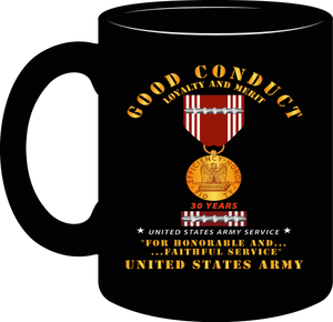 Army - Good Conduct Medal for 30 Years Service - Mug