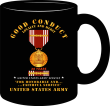 Load image into Gallery viewer, Army - Good Conduct Medal for 36 Years Service - Mug
