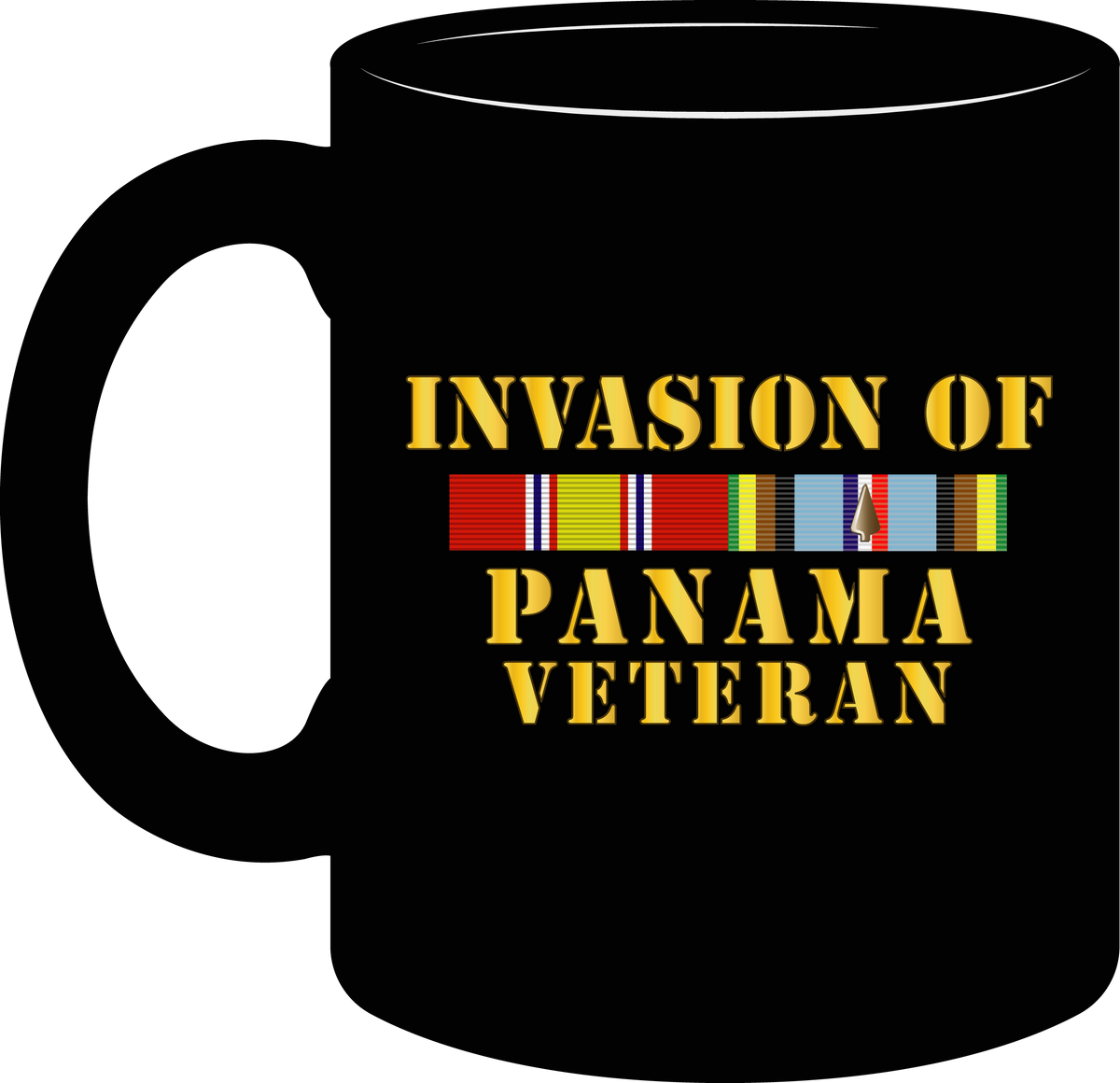 Panama Service Ribbons Army - Panama Invasion Veteran with EXP Service Ribbons - Mug – MIP ...