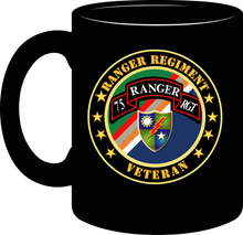 Load image into Gallery viewer, Army - Ranger Regiment Veteran - Scroll - Distinctive Insignia Unit - Mug
