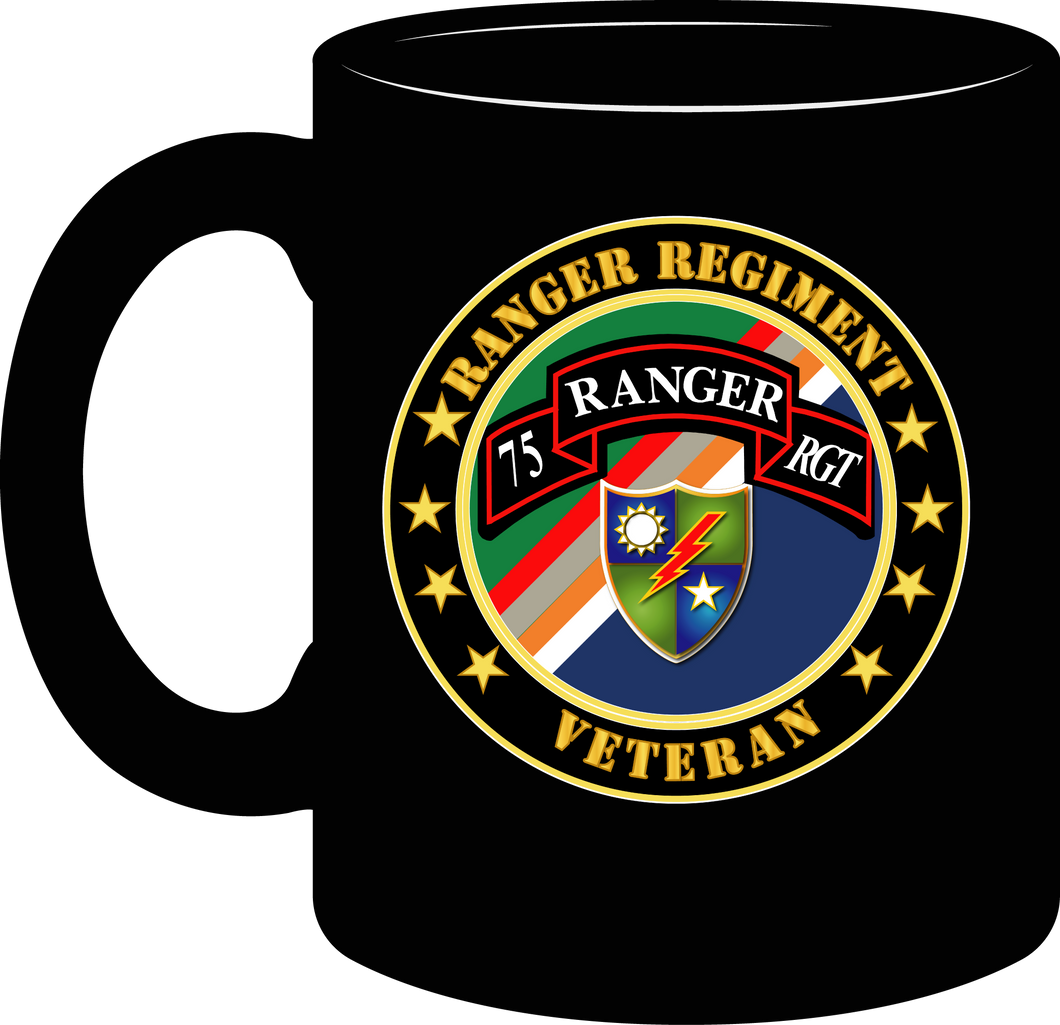 Army - Ranger Regiment Veteran - Scroll - Distinctive Insignia Unit - Mug