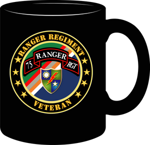 Army - Ranger Regiment Veteran - Scroll - Distinctive Insignia Unit - Mug