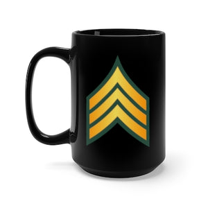 Black Mug 15oz - Army - Sergeant - SGT wo Txt X 300