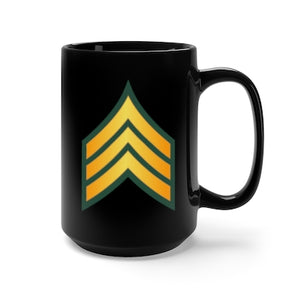 Black Mug 15oz - Army - Sergeant - SGT wo Txt X 300