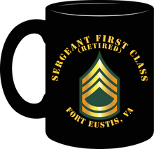 Load image into Gallery viewer, Army - Sergeant First Class (Retired) - Fort Eustis, Virginia - Mug
