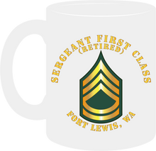 Load image into Gallery viewer, Army - Sergeant First Class  (Retired) - Fort Lewis, Washington - Mug
