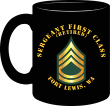 Load image into Gallery viewer, Army - Sergeant First Class  (Retired) - Fort Lewis, Washington - Mug
