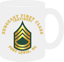 Load image into Gallery viewer, Army - Sergeant First Class  (Retired) - Fort Lewis, Washington - Mug
