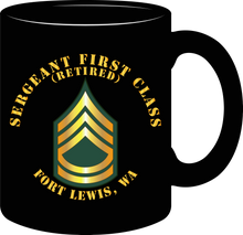 Load image into Gallery viewer, Army - Sergeant First Class  (Retired) - Fort Lewis, Washington - Mug
