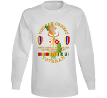 Load image into Gallery viewer, Army - Vietnam Combat Vet W 69th Signal Battalion Distinctive Unit Insignia - United States Army Republic of Vietnam W Vn Service Command Long Sleeve
