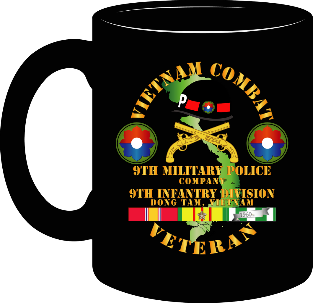 Army - Vietnam Combat Veteran,  9th Military Police Company, 9th Infantry Division - Mug