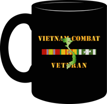 Load image into Gallery viewer, Army - Vietnam Combat Veteran with Vietnam Service Ribbons - Mug
