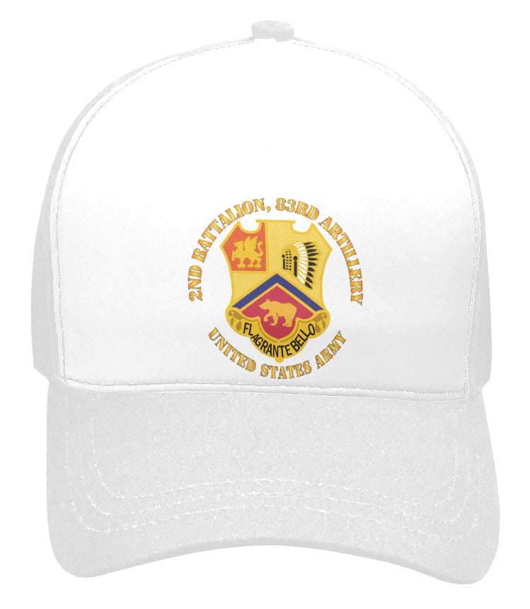 Army - 2nd Battalion, 83rd Artillery - Us Army Baseball Cap - DTG PRINTING (DIRECT-TO-GARMENT)