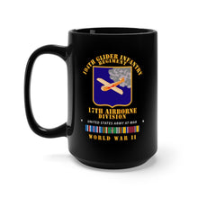 Load image into Gallery viewer, Black Mug 15oz - Army - 194th Glider Infantry Regiment - WWII w EUR SVC
