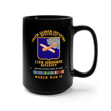 Load image into Gallery viewer, Black Mug 15oz - Army - 194th Glider Infantry Regiment - WWII w EUR SVC
