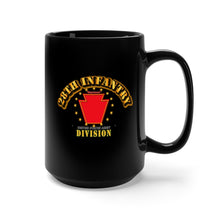 Load image into Gallery viewer, Black Mug 15oz - Army - 28th Infantry Division - Keystone
