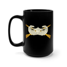 Load image into Gallery viewer, Black Mug 15oz - Army - Glider Badge - Infantry Branch - Infantry Glider Badge
