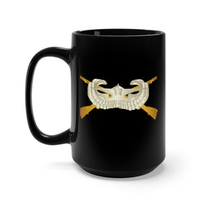 Black Mug 15oz - Army - Glider Badge - Infantry Branch - Infantry Glider Badge