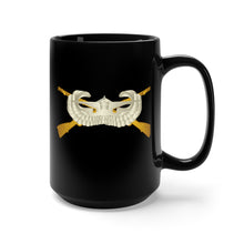 Load image into Gallery viewer, Black Mug 15oz - Army - Glider Badge - Infantry Branch - Infantry Glider Badge
