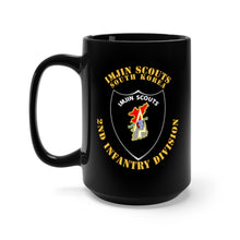 Load image into Gallery viewer, Black Mug 15oz - Army - Imjin Scouts - 2nd ID - V1
