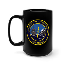 Load image into Gallery viewer, Black Mug 15oz - Navy - USS Mount Whitney (LCC20) - Vox Maris wo Txt X 300
