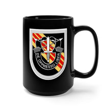 Load image into Gallery viewer, Black Mug 15oz - SOF - 5th SFG Flash Vietnam wo Txt V1
